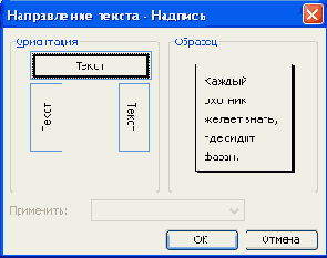 Оформление текста в фигуре